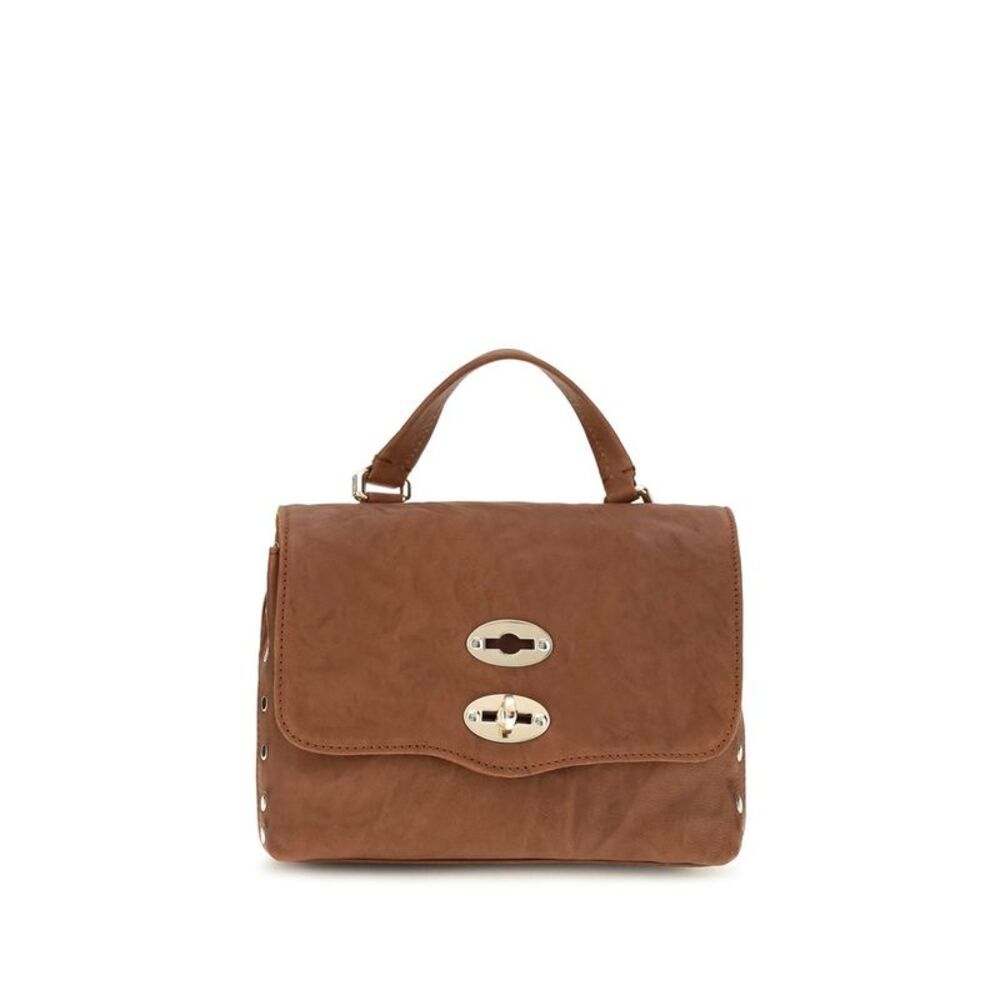 Zanellato Brown Suede Leather Women's Handbag